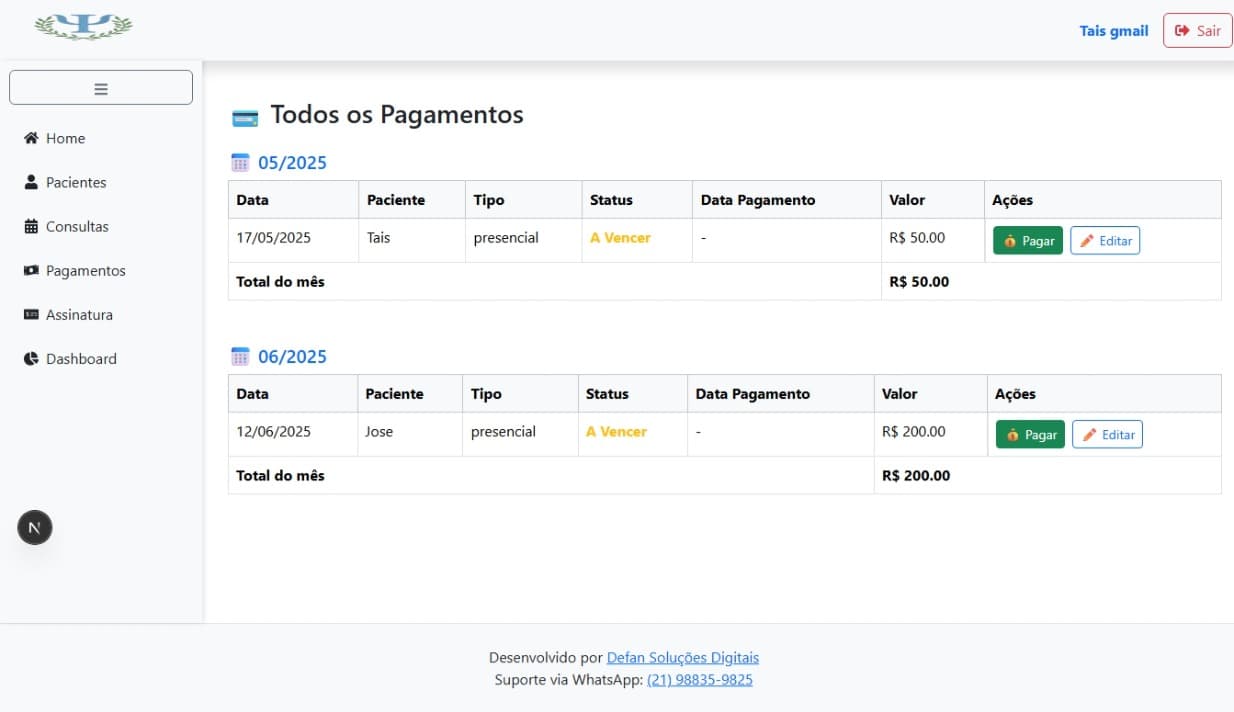 💰 Controle de Pagamentos